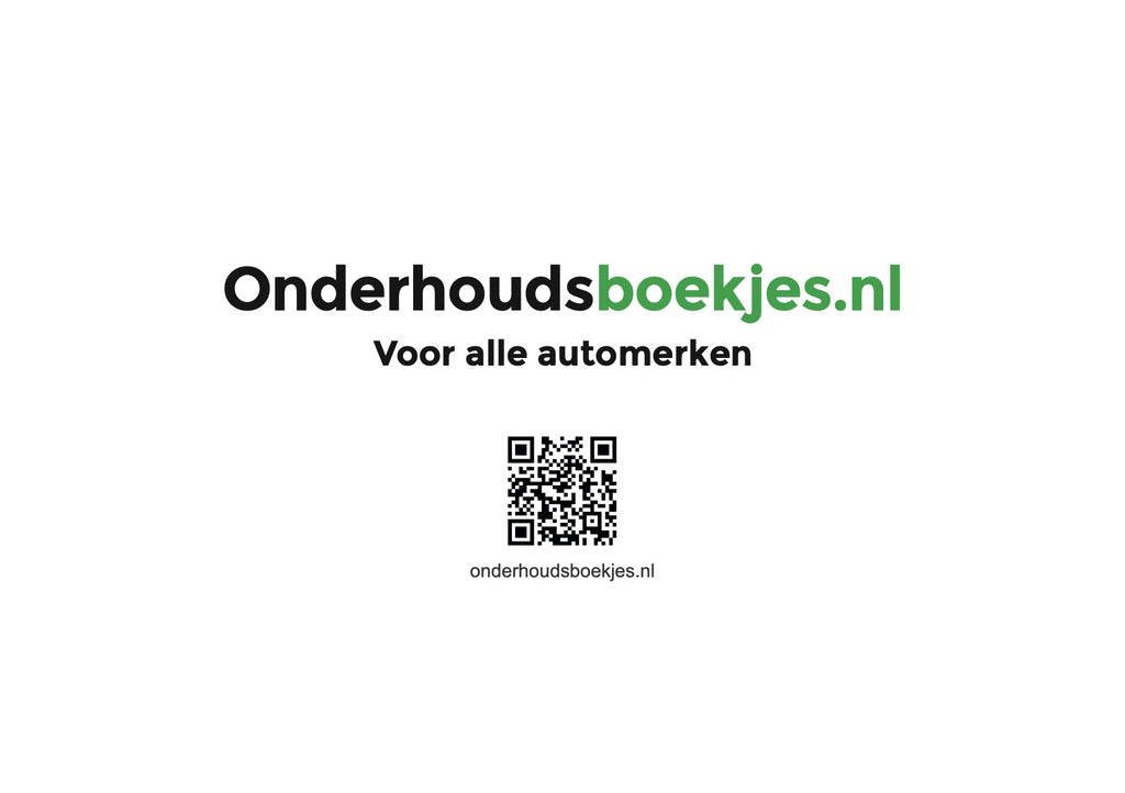 BMW Maintenance Book | Dutch