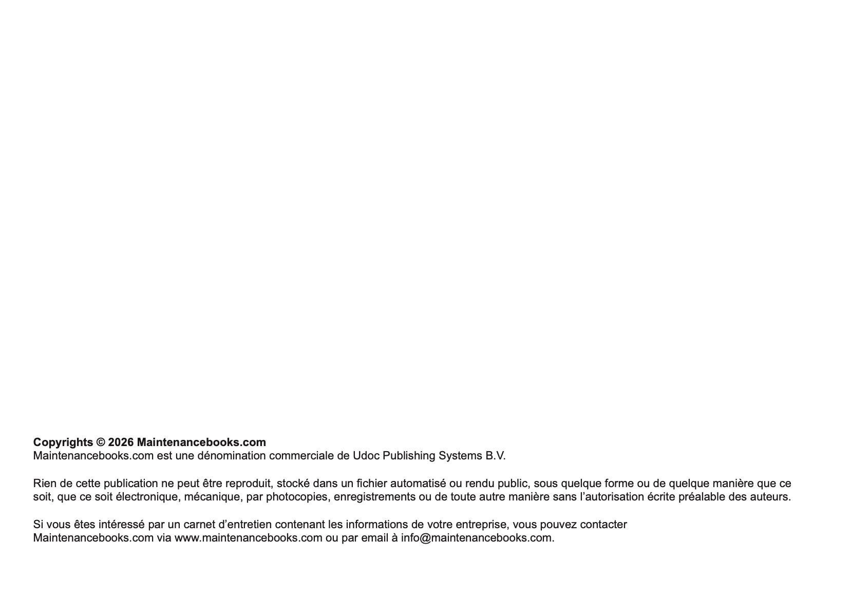 DS Automobiles Maintenance Book | French