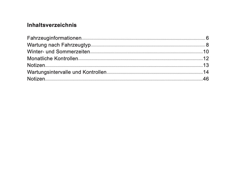 Serviceheft Ford | Deutsch