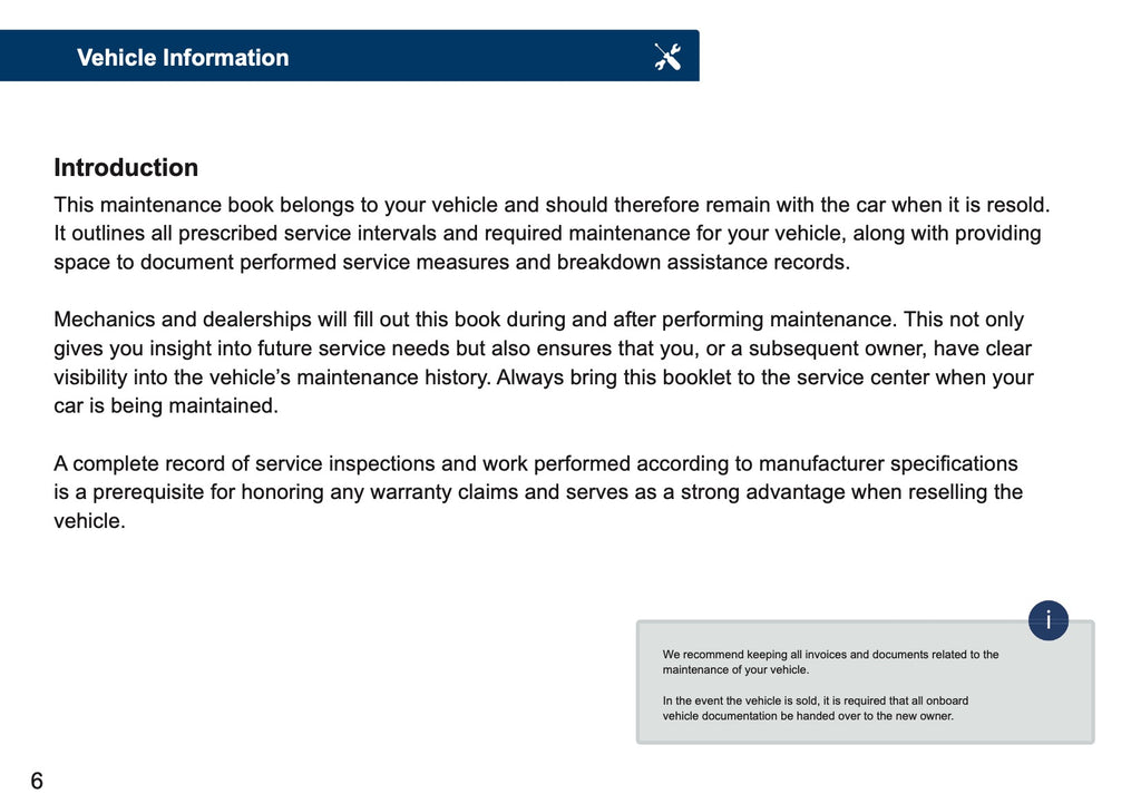 Ford Maintenance Book | English
