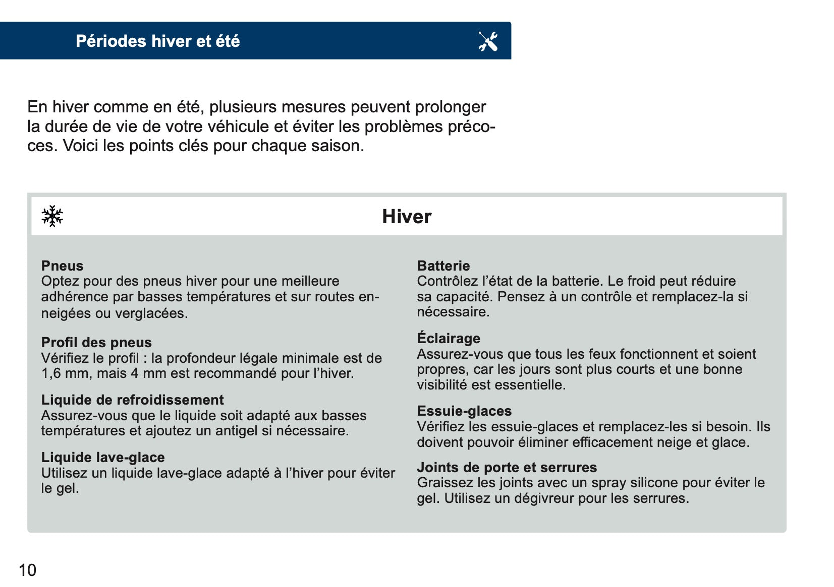 Ford Maintenance Book | French