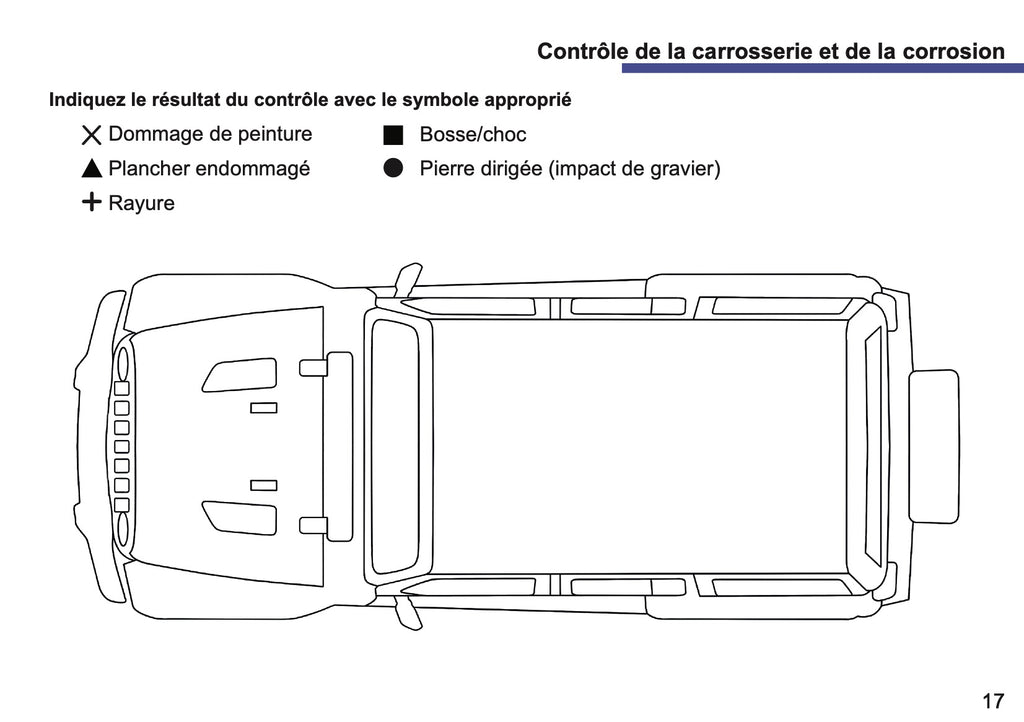 Jeep Maintenance Book | French