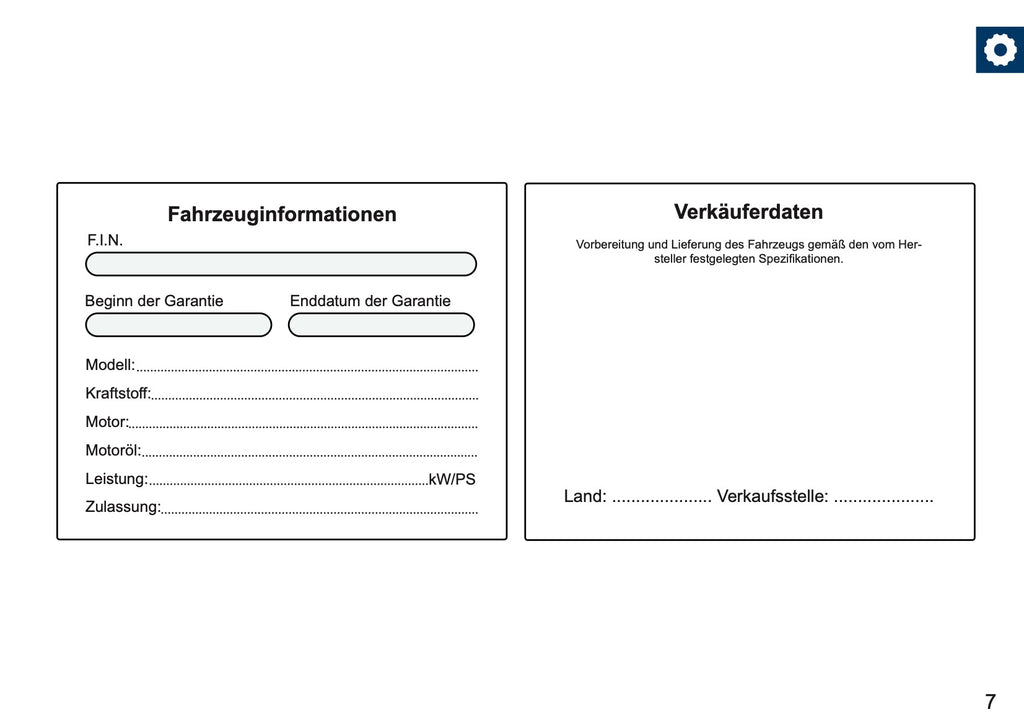 Jeep Maintenance Book | German