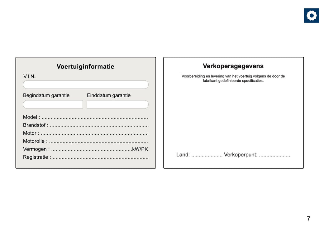 Lexus Maintenance Book | Dutch