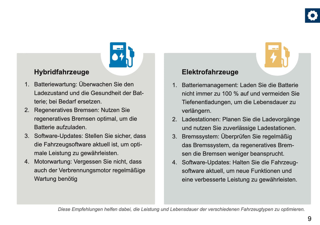 Mini Maintenance Book | German
