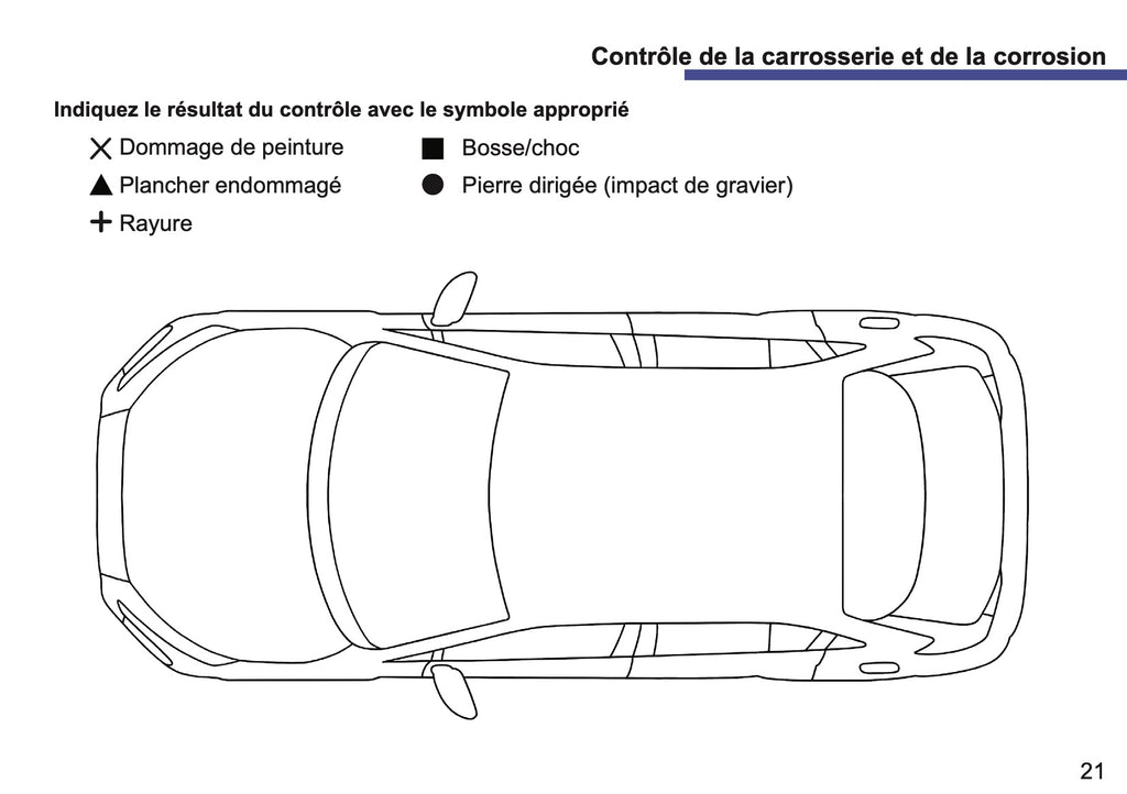Mitsubishi Livret d'entretien | Français