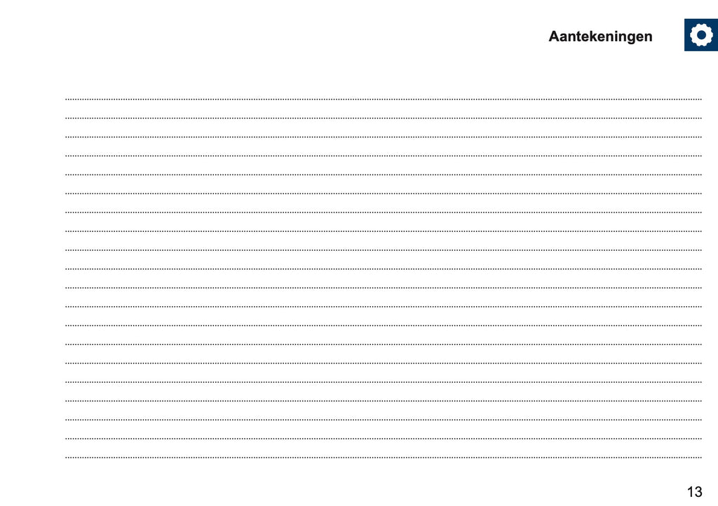 Renault Maintenance Book | Dutch