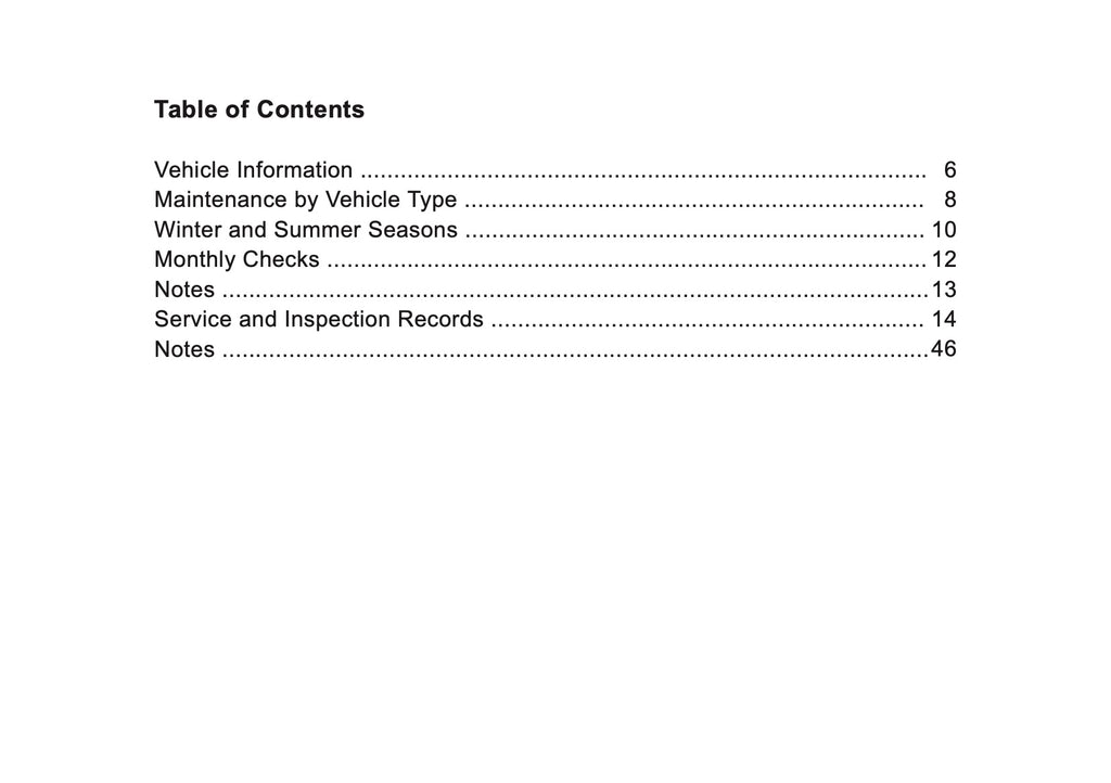 Seat Maintenance Book | English