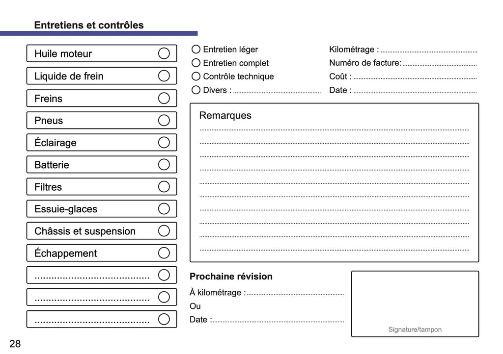 Seat Livret d'entretien | Français