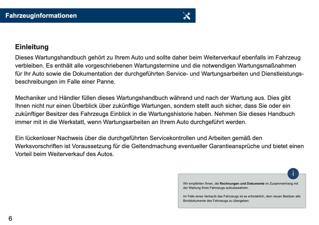 Serviceheft Toyota | Deutsch