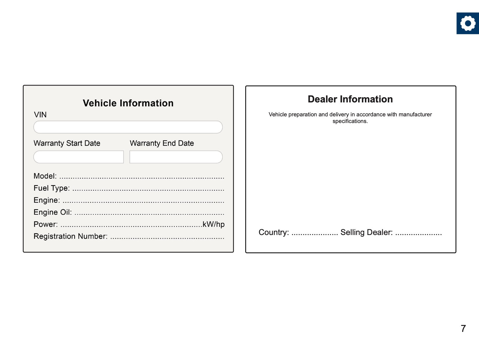 Volkswagen Maintenance Book | English